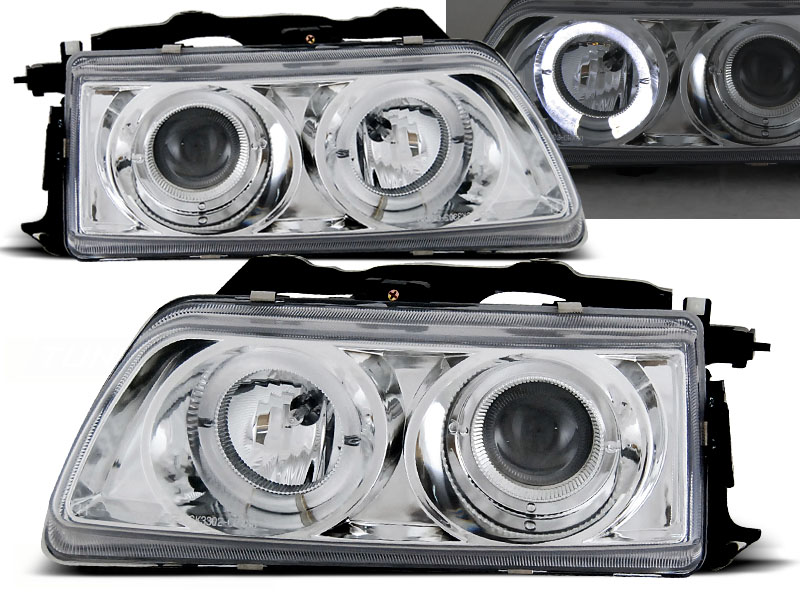 Predné svetlá Honda CRX 90-92 Angel Eyes Chrome