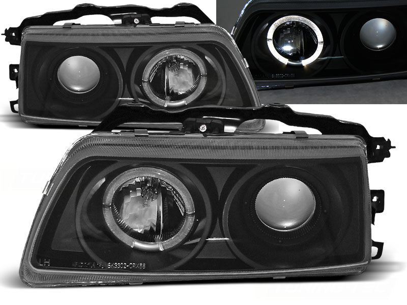 Predné svetlá Honda CRX 87-89 Angel Eyes Black