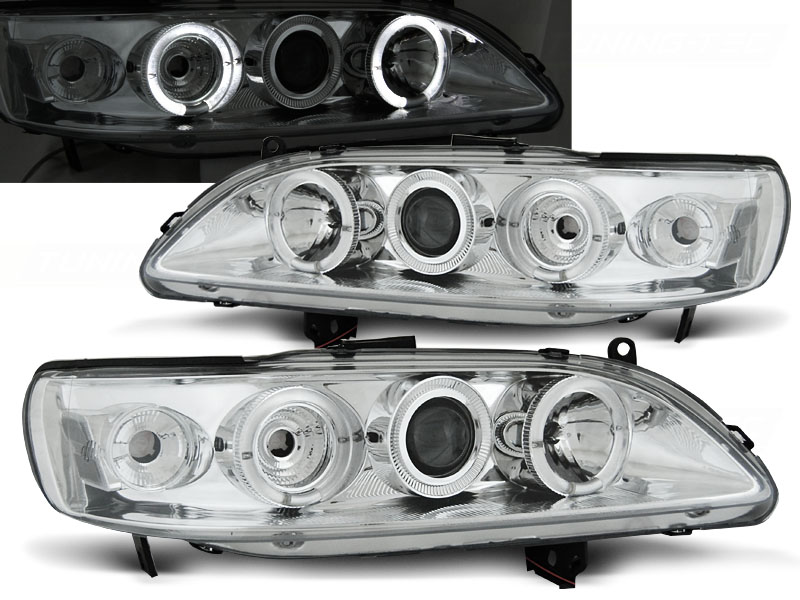 Predné svetlá Honda Accord 98-02 Angel Eyes Chrome