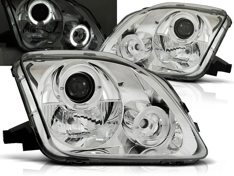 Predné svetlá Honda Prelude 97-01 Angel Eyes Chrome