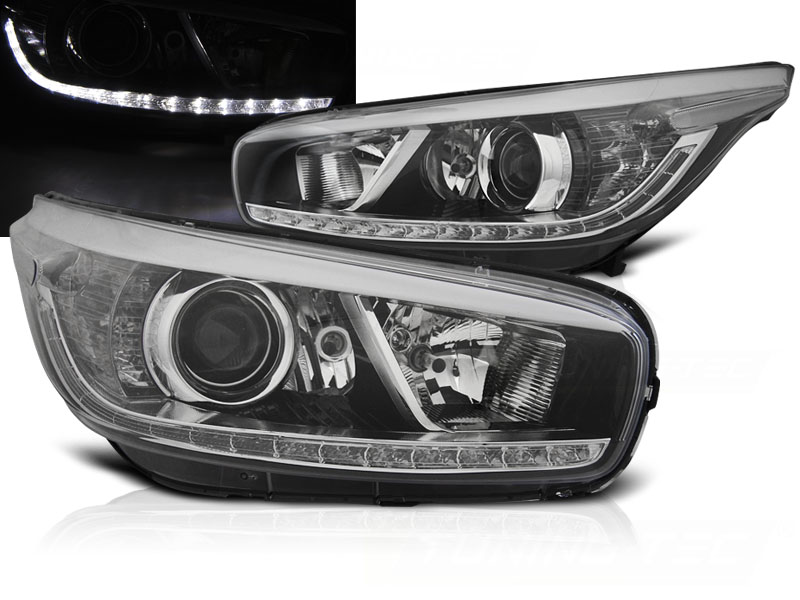 Predné svetlá Kia Ceed 2 12-18 Black