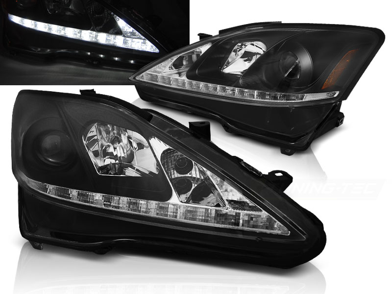 Predné svetlá IS 06-13 DRL Lexus Black