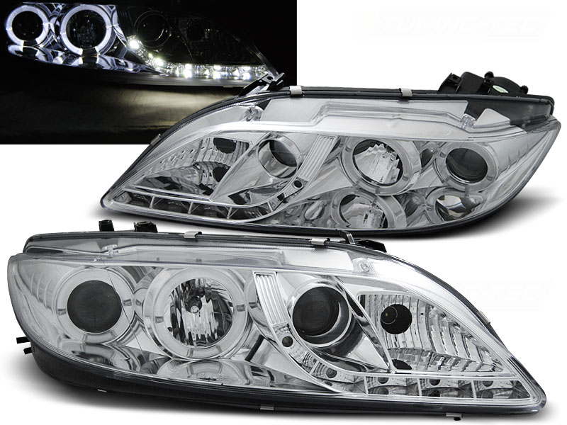 Predné svetlá Mazda 6 02-07 Devil Eyes Chrome