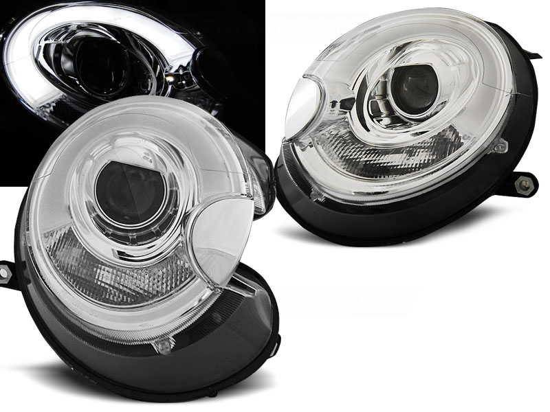 Predné svetlá Mini Cooper 06-14 Tube Light Chrome