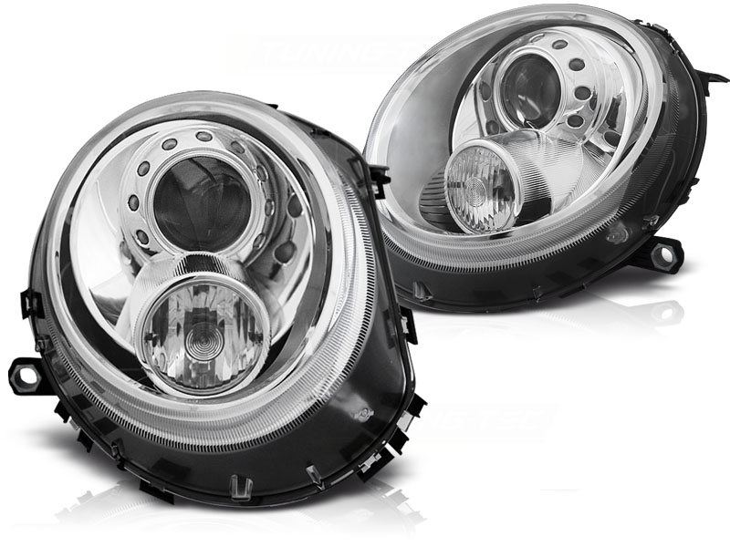 Predné svetlá Mini Cooper 06-14 Angel Eyes Chrome - 10
