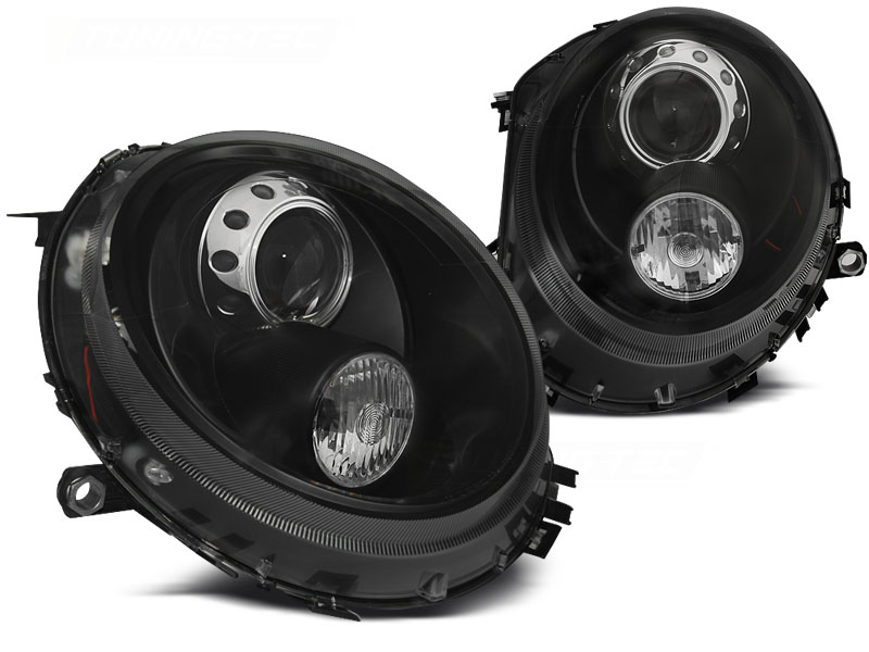 Predné svetlá Mini Cooper 06-14 Angel Eyes Black - 11