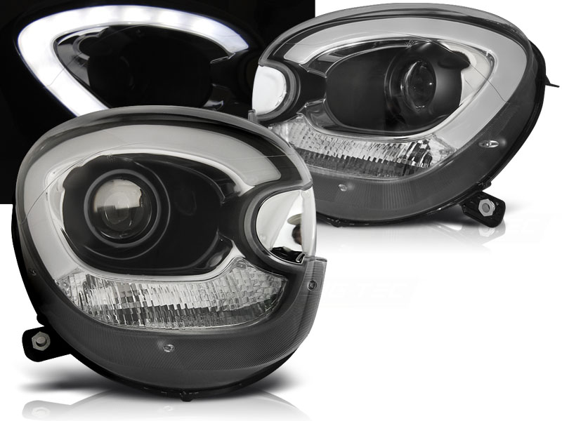 Predné svetlá Mini Cooper R60 R61 Countryman Tube Black