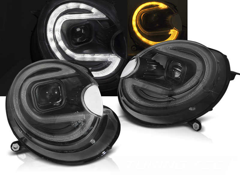 Predné svetlá Mini Cooper 06-14 Black