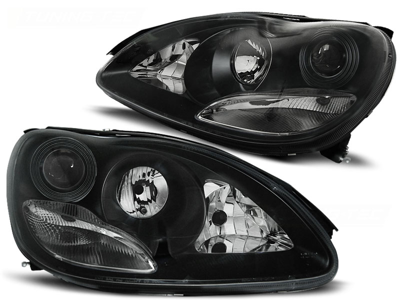 Predné svetlá Mercedes W220 S trieda 98-05 Xenón Black