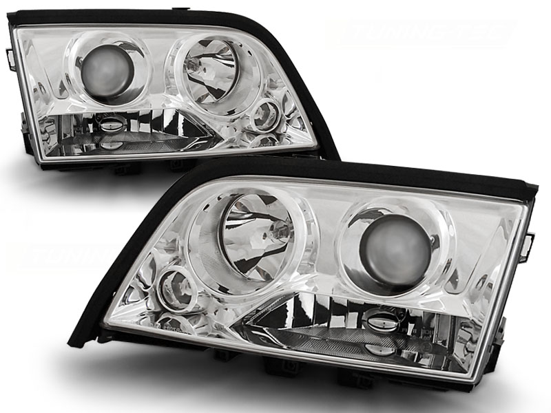 Predné svetlá Mercedes W202 C 93-00 Chrome - 41