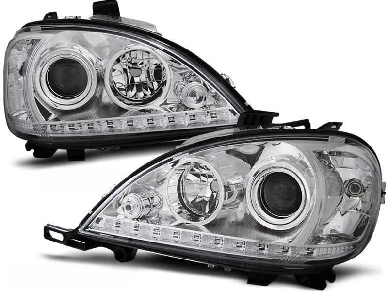 Predné svetlá Mercedes W163 01-05 Depo Devil Eyes