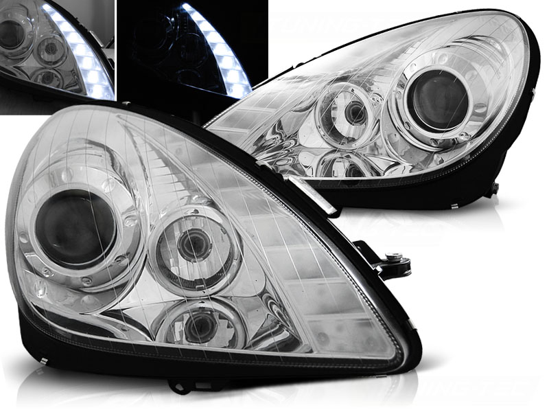 Predné svetlá Mercedes R171 SLK 04-11 Chrome