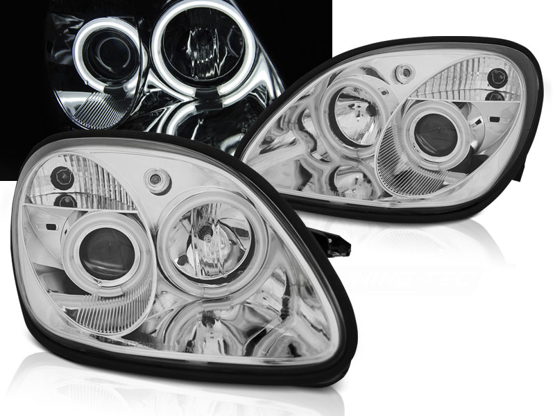 Predné svetlá Mercedes SLK R170 96-04 CCFL Chrome
