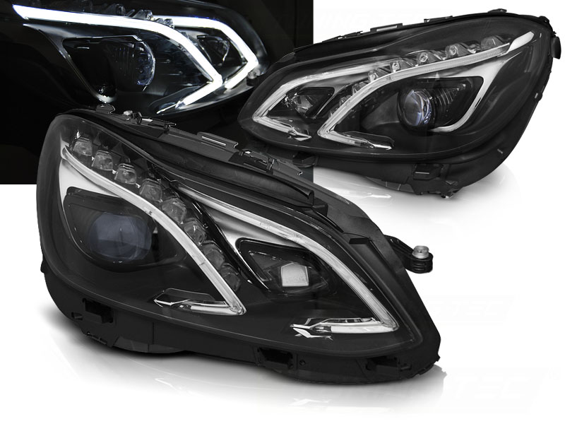 Predné svetlá Mercedes E W212 13-16 LED Black