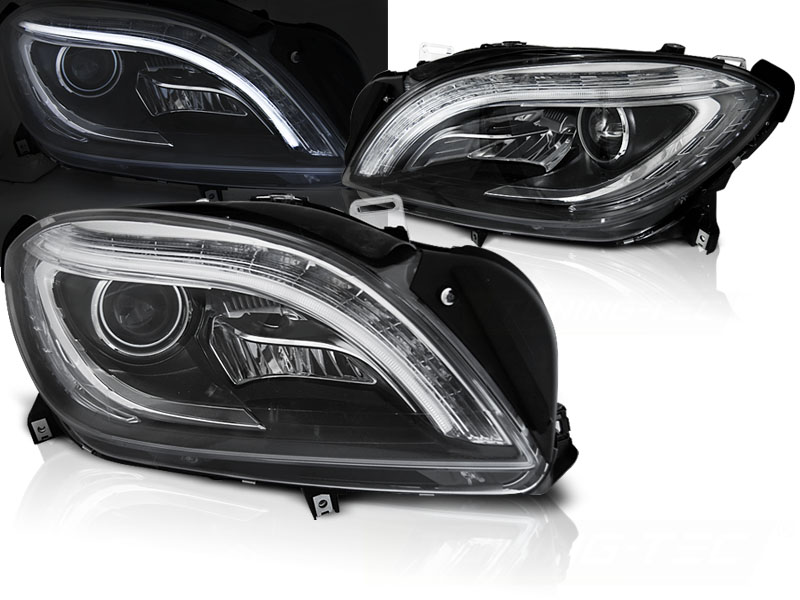 Predné svetlá Mercedes ML W166 11-15 Black