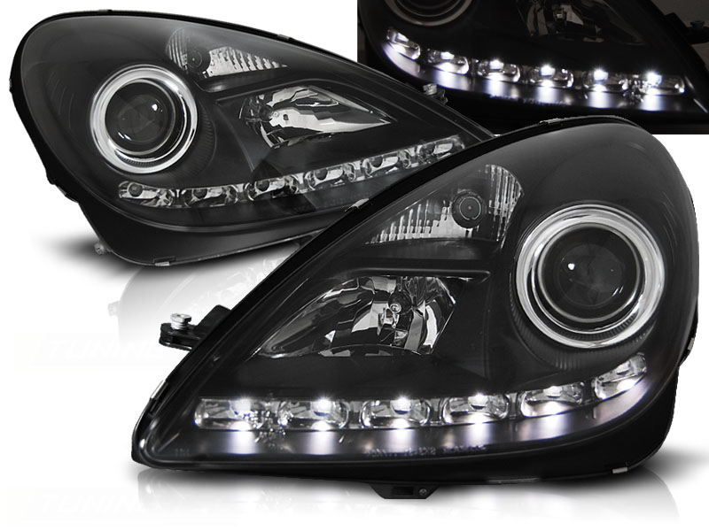 Predné svetlá Mercedes R171 SLK 04-11 Xenón DE Black