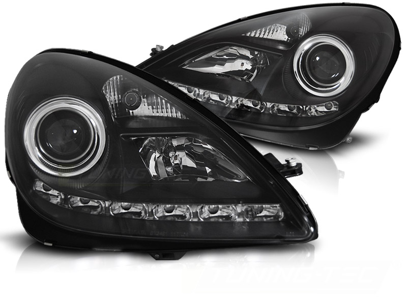 Predné svetlá Mercedes R171 SLK 04-11 Xenón DRL DE Black