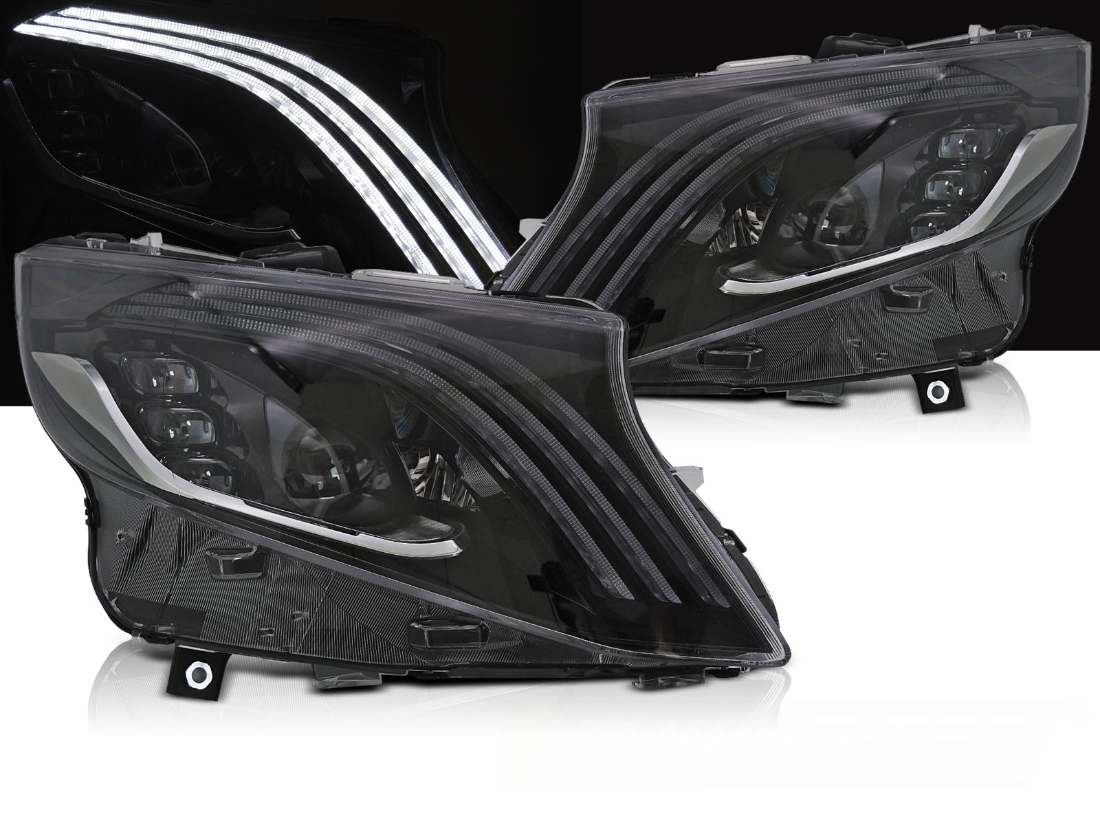 Predné svetlá Mercedes Vito W447 14-23 Full LED Black