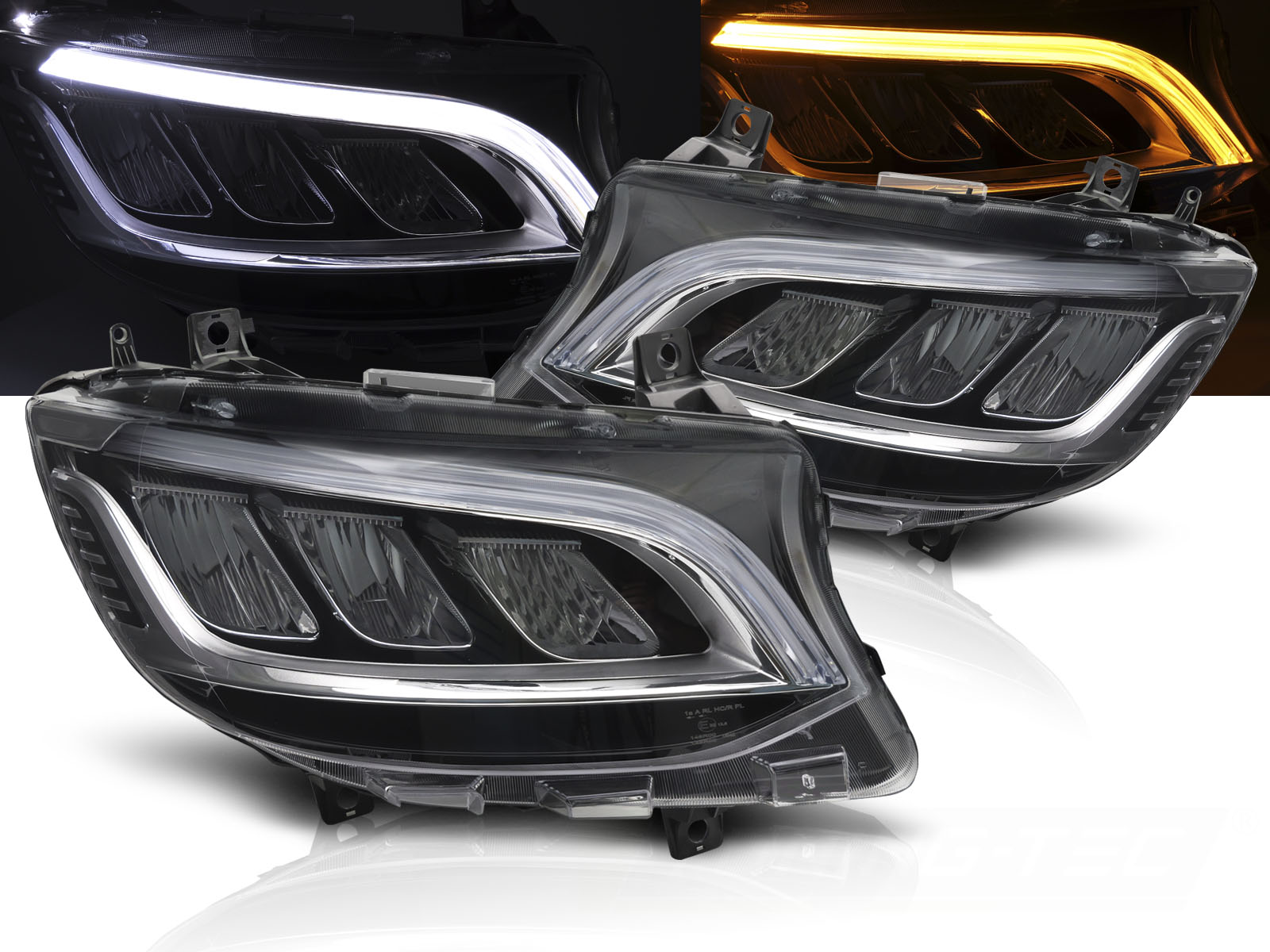 Predné svetlá Mercedes Sprinter W907 18-23 Full LED