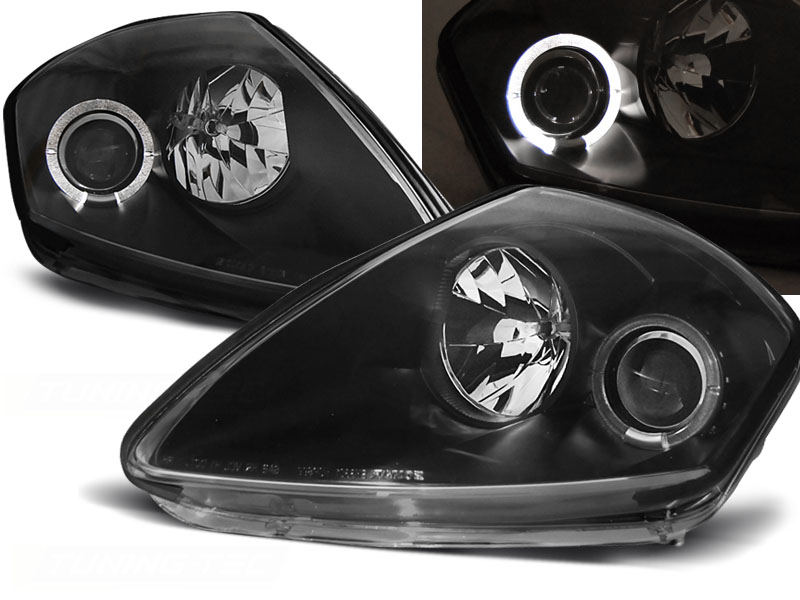 Predné svetlá Mitsubishi Eclipse D50 00-05 Angel Eyes Black
