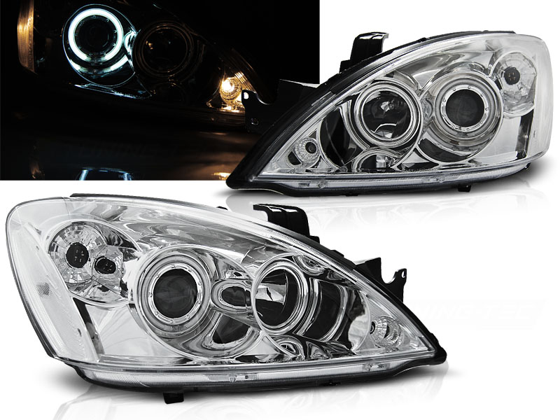 Predné svetlá Mitsubishi Lancer 7 04-07 Angel Eyes Chrome