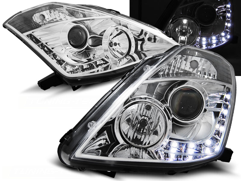 Predné svetlá Nissan 350Z 03-05 Devil Eyes Chrome
