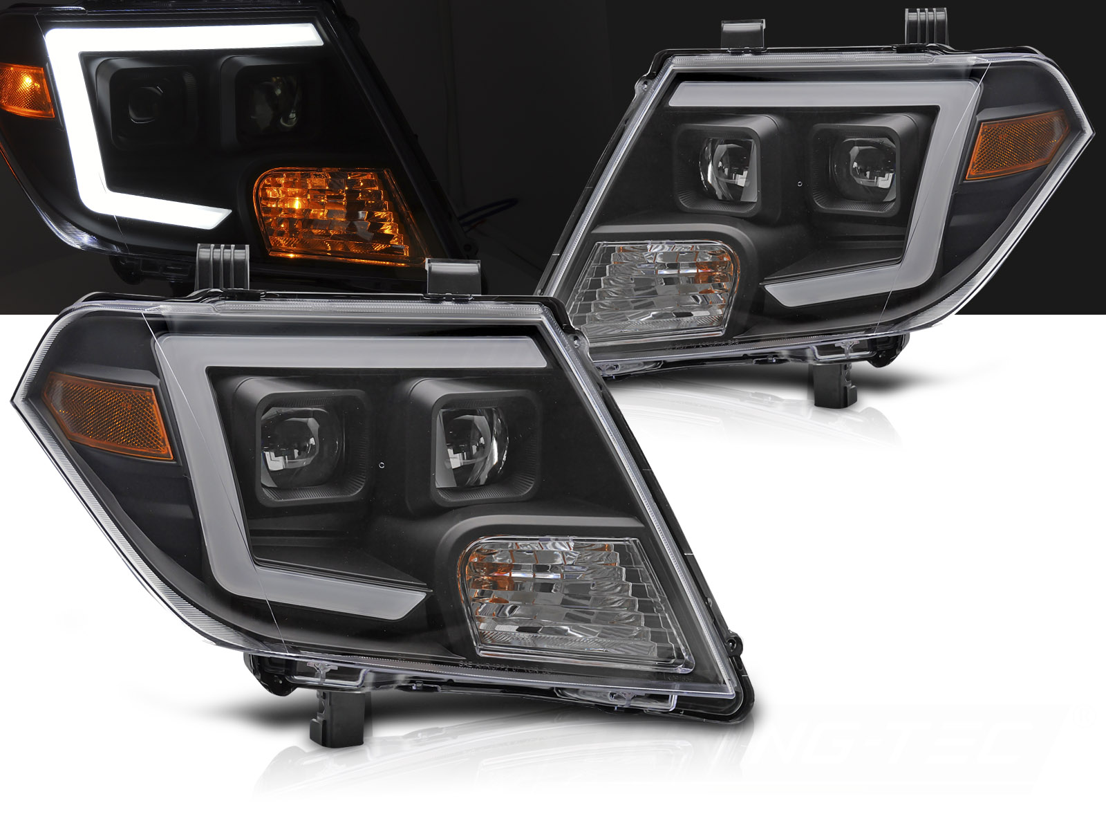 Predné svetlá Nissan Frontier 09-14 Black