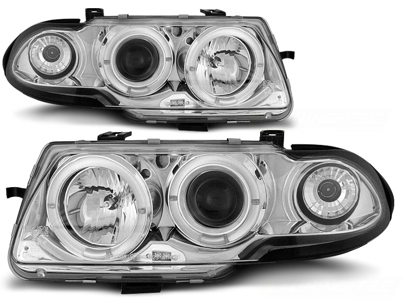 Predné svetlá Opel Astra F 91-94 Angel Eyes Chrome