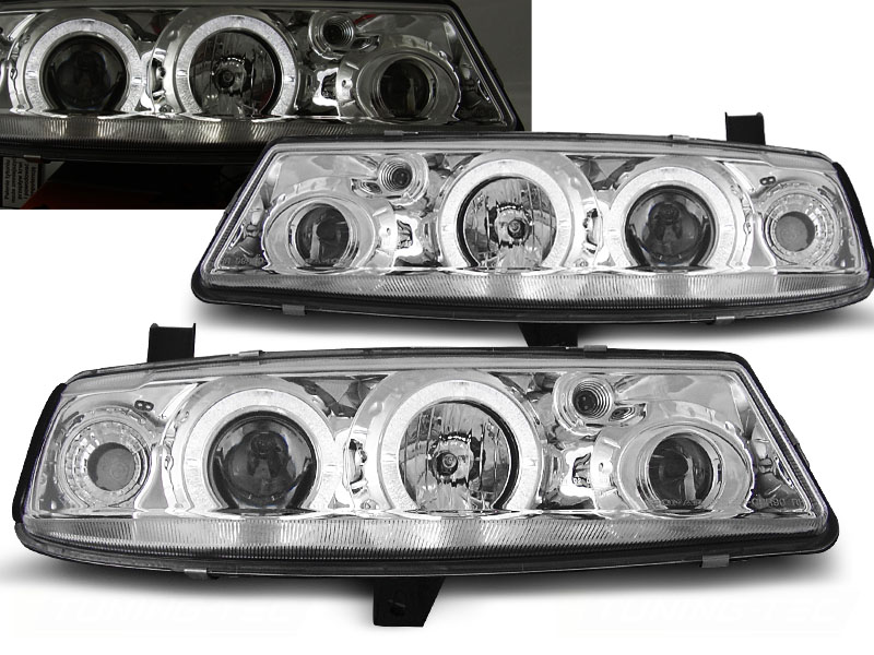 Predné svetlá Opel Calibra 90-97 Angel Eyes Chrome