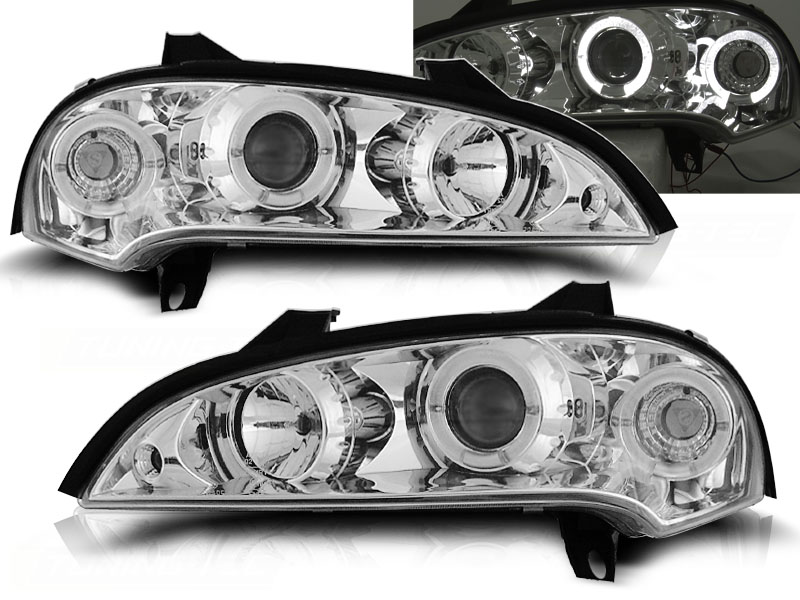 Predné svetlá Opel Tigra Angel Eyes Chrome