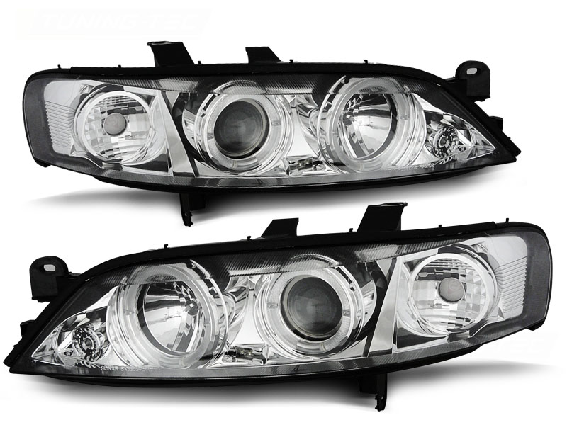 Predné svetlá Opel Vectra B 99-02 Angel Eyes Chrome - 22