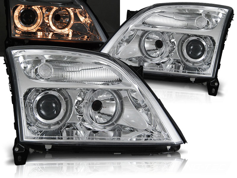Predné svetlá Opel Vectra C 02-05 FK Angel Eyes Chrome