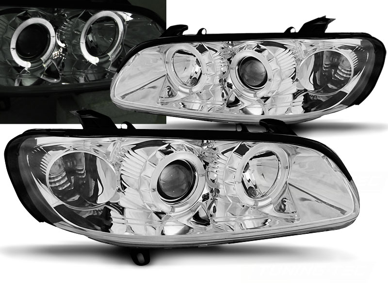 Predné svetlá Opel Omega B 94-99 Angel Eyes Chrome