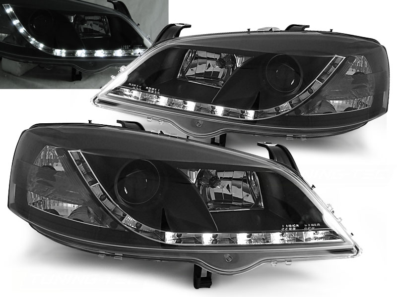 Predné svetlá Opel Astra G 97-04 Devil Eyes Black - 40