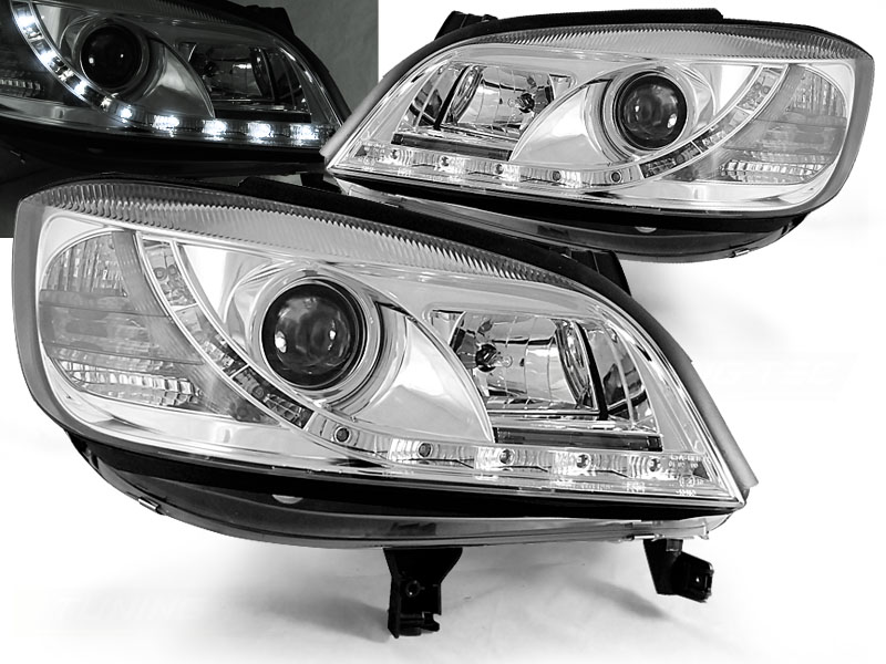 Predné svetlá Opel Zafira 99-05 Devil Eyes Chrome
