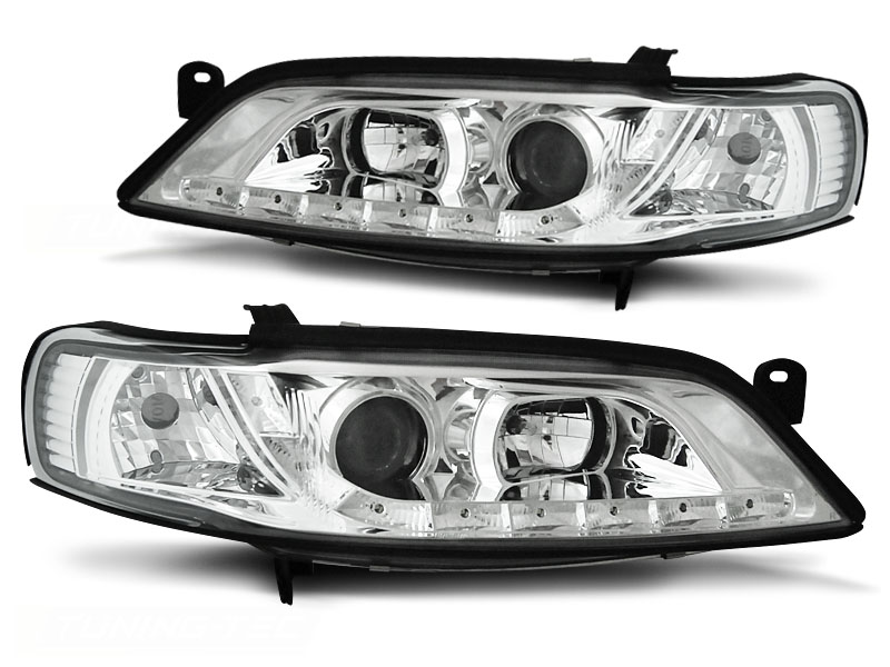 Predné svetlá Opel Vectra B 99-02 Devil Eyes Chrome