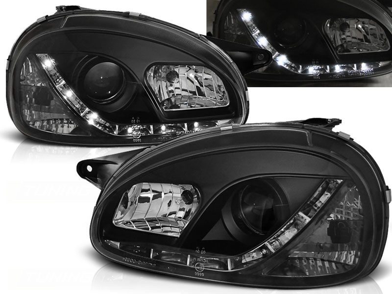 Predné svetlá Opel Corsa B 93-00 Devil Eyes Black