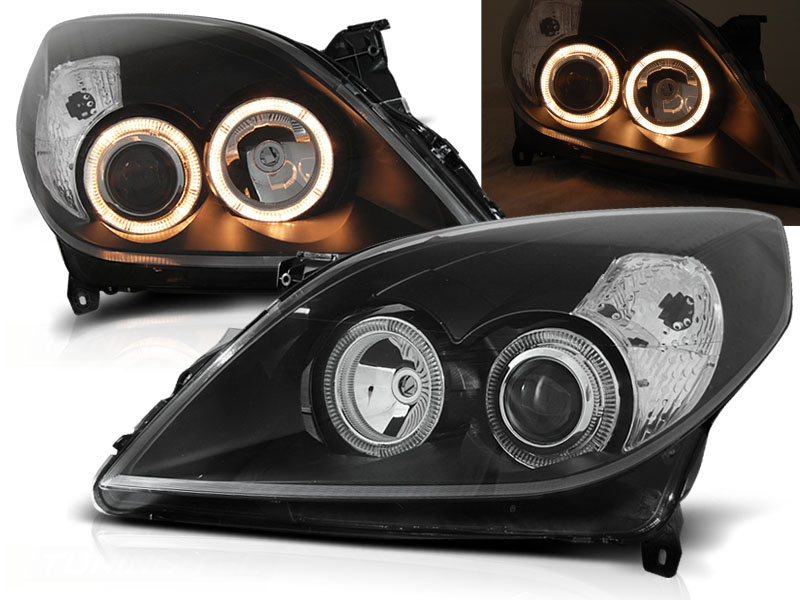 Predné svetlá Opel Vectra/Signum C 05-08 Angel Eyes Black