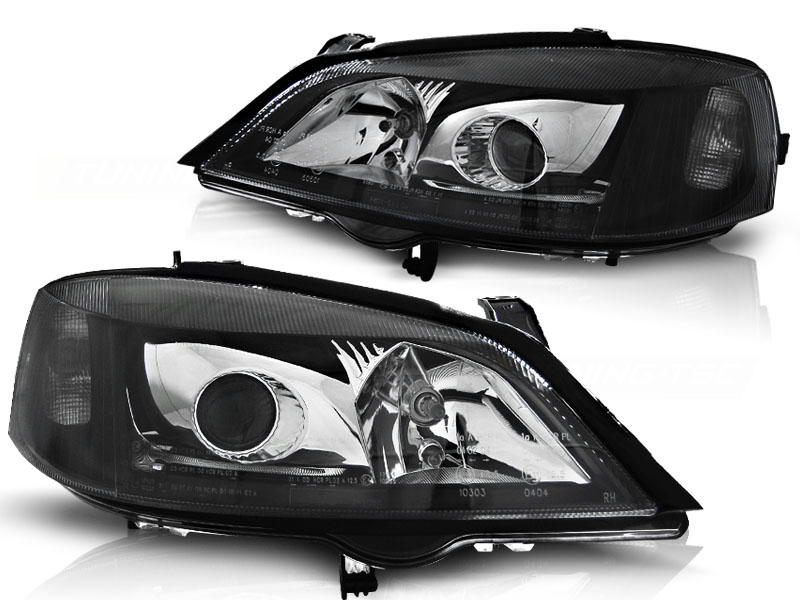 Predné svetlá Opel Astra G 97-04 Black