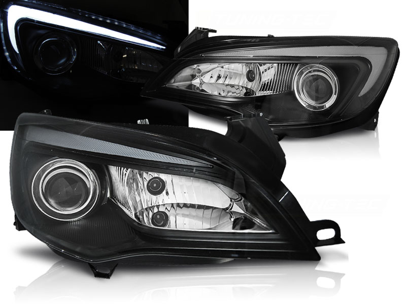 Predné svetlá Opel Astra J 10-15 Tube Light Black