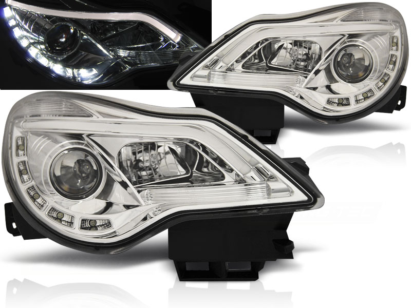 Predné svetlá Opel Corsa D 11-14 DRL Chrome