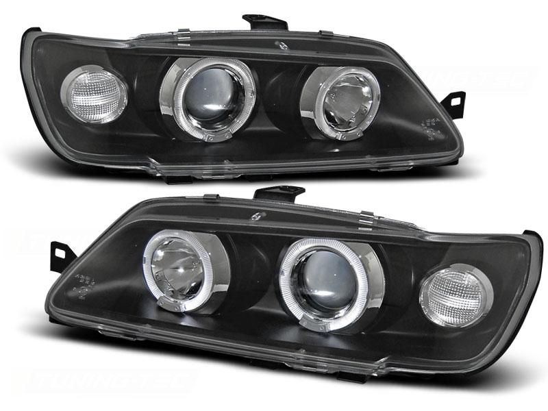 Predné svetlá Peugeot 306 93-97 Angel Eyes Black