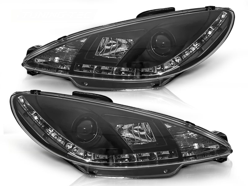 Predné svetlá Peugeot 206 99-02 Devil Eyes Black