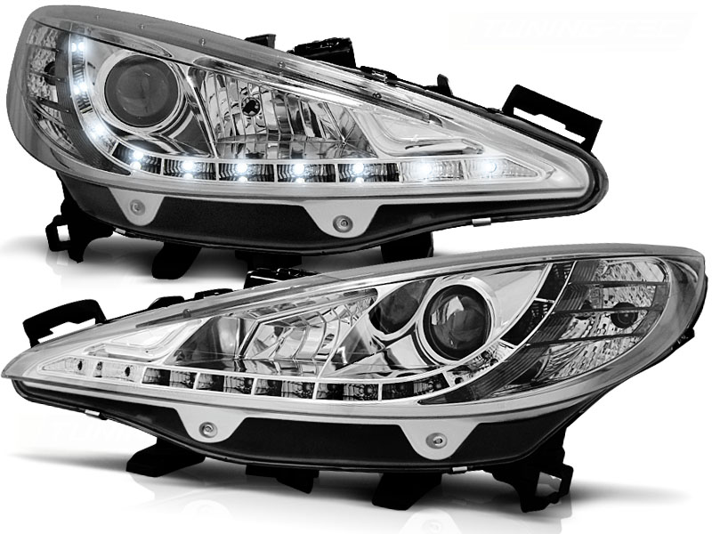 Predné svetlá Peugeot 207 06-12 Devil Eyes Chrome