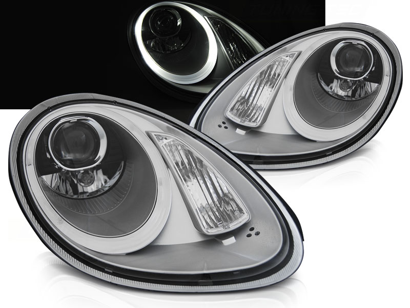 Predné svetlá Porsche Boxster Cayman 987 05-08 Xenón Silver