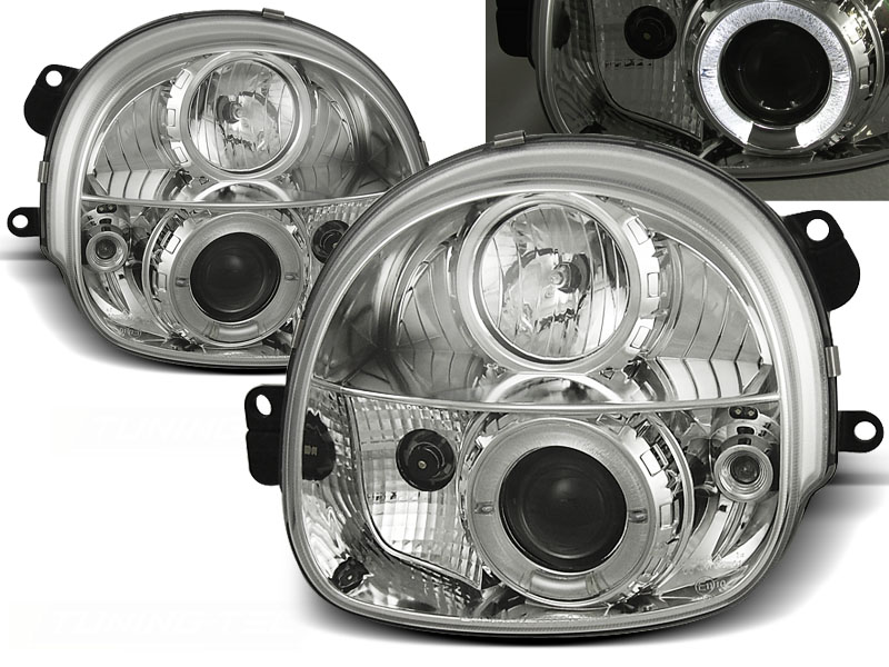 Predné svetlá Renault Twingo 93-98 Angel Eyes Chrome