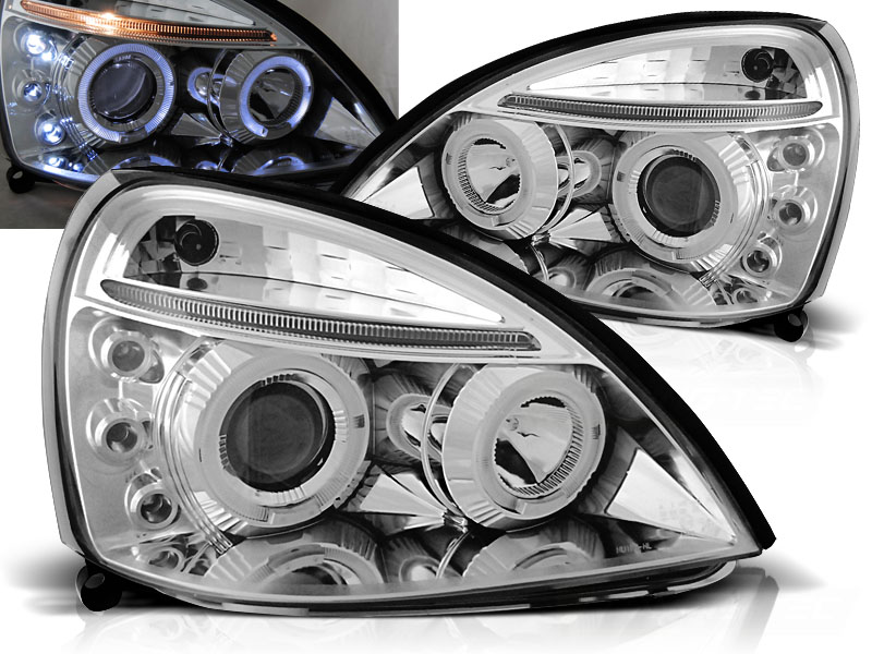 Predné svetlá Renault Clio 01-05 Angel Eyes