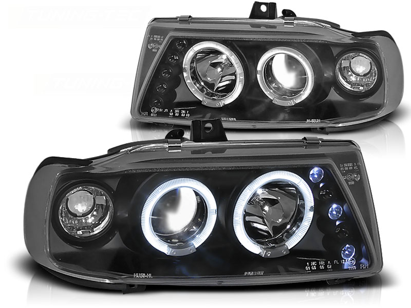 Predné svetlá Seat Ibiza/Cordoba 93-99 Angel Eyes Black