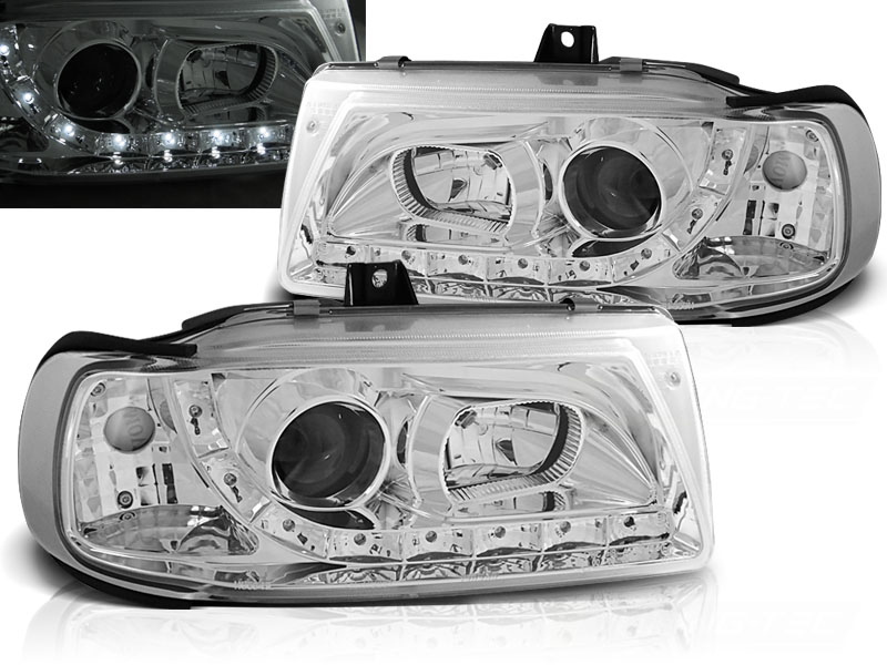 Predné svetlá Seat Ibiza/Cordoba 93-99 Devil Eyes Chrome