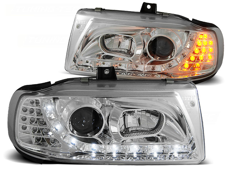 Predné svetlá Seat Ibiza/Cordoba 93-99 LED Devil Eyes Chrome